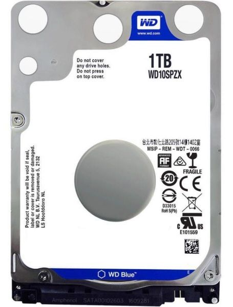 Жорсткий диск 2.5"  1TB Western Digital 5400rpm 128MB Blue SATA 3  7mm (WD10SPZX)