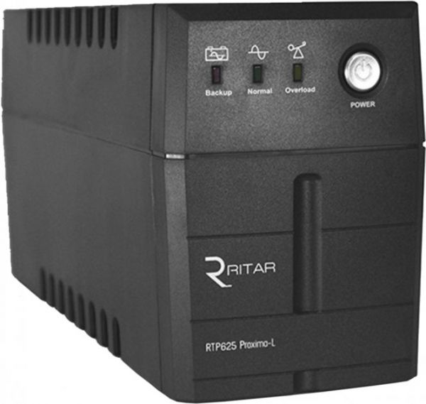 Блок безперебійного живлення Ritar  RTP625 (375W) Proxima-L, LED, AVR, 2st, 2xUNIVERSAL socket, 1x12V7Ah