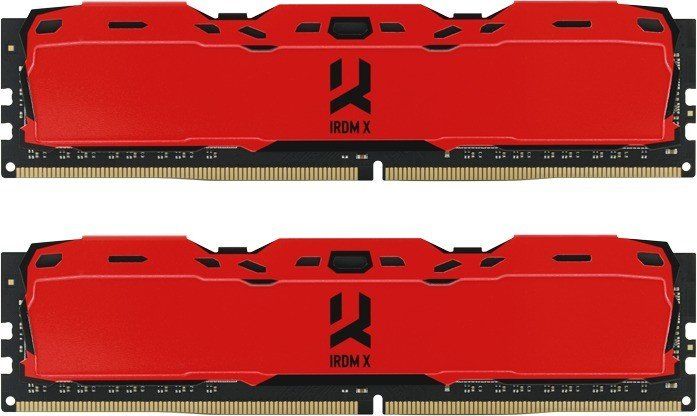 Пам'ять DDR4  16GB  3200MHz PC4-25600  (Kit of 2x8GB)  Goodram IRDM X  Red (IR-XR3200D464L16SA/16GDC)