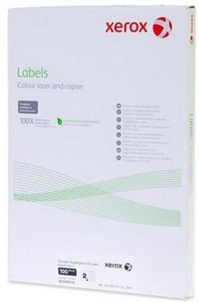 Папір A4 Xerox Mono Laser  8UP (squared) 105x71мм 100арк. (8 наклейок на 1арк.)