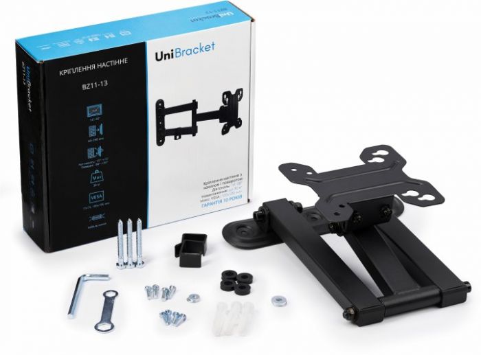 Кріплення настінне для телевізора UniBracket BZ11-13 13"-27"  VESA 75x75/100x100 до 30кг