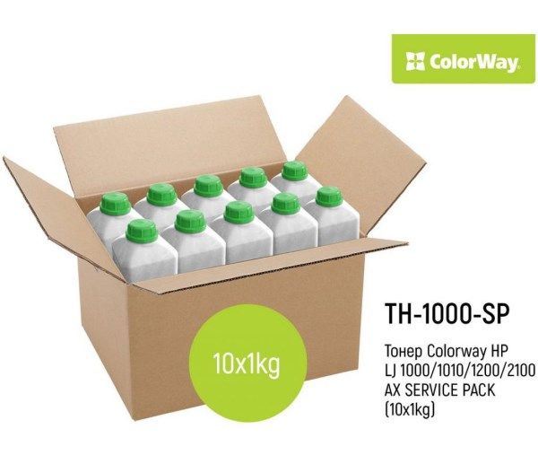 Тонер HP LJ 1010  10кг  Service Pack (10 x 1кг) (TH-1000-SP)  *Colorway