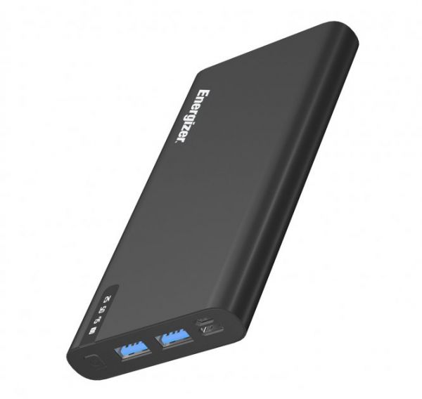 Універсальна мобільна батарея 10000mAh ENERGIZER Li-pol + TYPE-C Black (UE10047PQB)