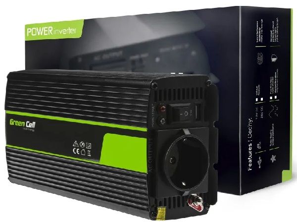 Автомобільний інвертор Green Cell INV03DE 12V/230V 500W/1000W