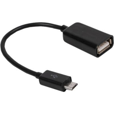 Кабель USB - microOTG Maxxter (U-AFM-OTG) для пристроїв, AF - Micro BM, 0.15м