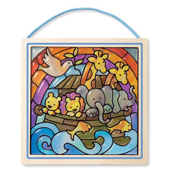 Набір для творчості Melissa&Doug Вітражне скло Ноїв ковчег (MD8581)