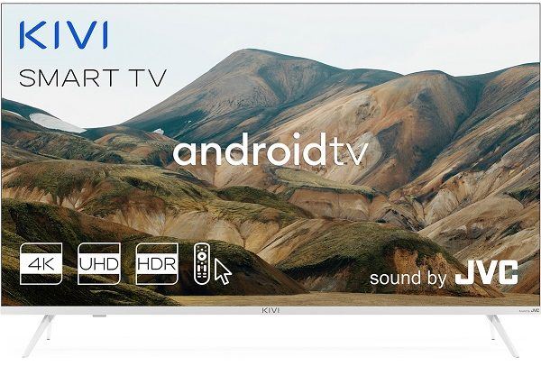 Телевізор 43" KIVI 43U790LW LCD 4K SMART-TV HDR 3xHDMI 2xUSB Android 9.0 Wi-Fi Білий