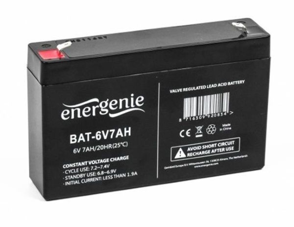 Акумуляторна батарея EnerGenie 6В  7Аг (BAT-6V7AH)