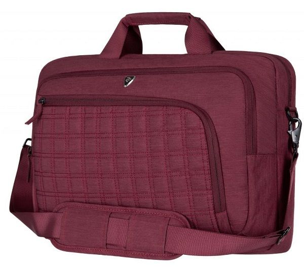 Сумка 16" 2E CrossSquares, бургунді (2E-CBN9198BG)