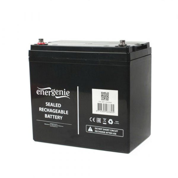Акумуляторна батарея EnerGenie 12V  55Aг (BAT-12V55AH)