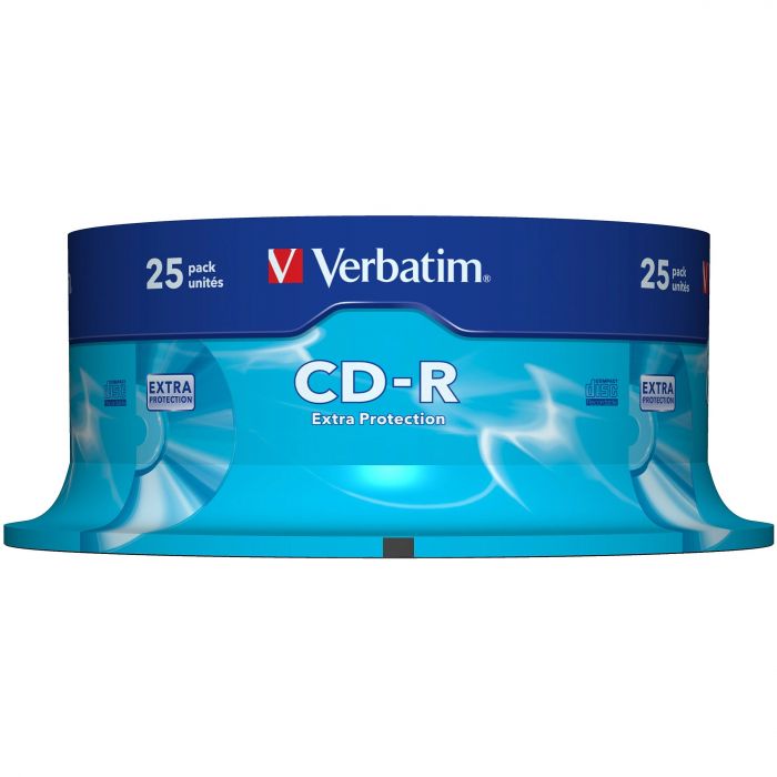 Диск CD-R 700MB  52x   25pcs  Verbatim Extra Protection Cake