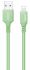 Кабель ColorWay USB - Apple Lightning (soft silicone) 2.4А 1м зелений (CW-CBUL042-GR)