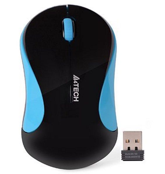 Миша  A4Tech G3-270N (Black+Blue) безпровідна V-Track USB, 1000dpi