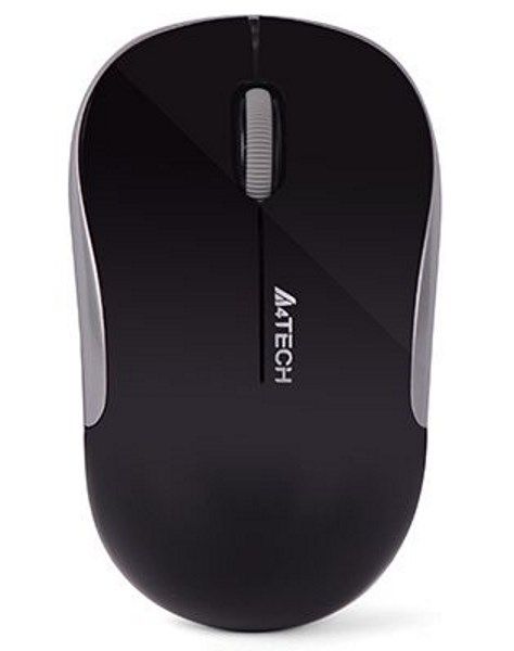 Миша  A4 Tech G3-300N (Black+Silver) безпровідна V-Track USB, 1000dpi
