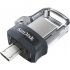 Накопичувач USB Flash drive 128GB SanDisk Ultra Dual Drive OTG (USB3.0)  (micro USB) Чорний (SDDD3-128G-G46)
