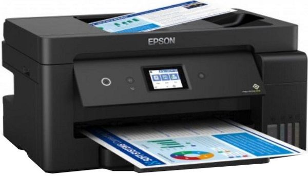 Багатофункціональний пристрій A3 Epson EcoTank L14150 (кольоровий принтер (5color)/сканер/копір, Wi-Fi, Ethernet/USB)  (C11CH96404)