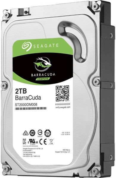 Жорсткий диск 3.5"   2TB Seagate Barracuda   SATA 3, 7200rpm, 256MB  (ST2000DM008)