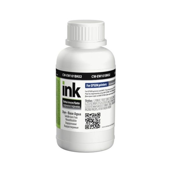 Чорнило Epson L-100/200 series 200мл  Black  (CW-EW101BK02)  *ColorWay