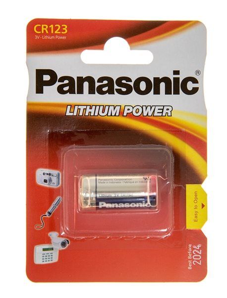 Батарейка CR123  Panasonic Lithium 3 V (1шт) (CR-123AL/1BP)