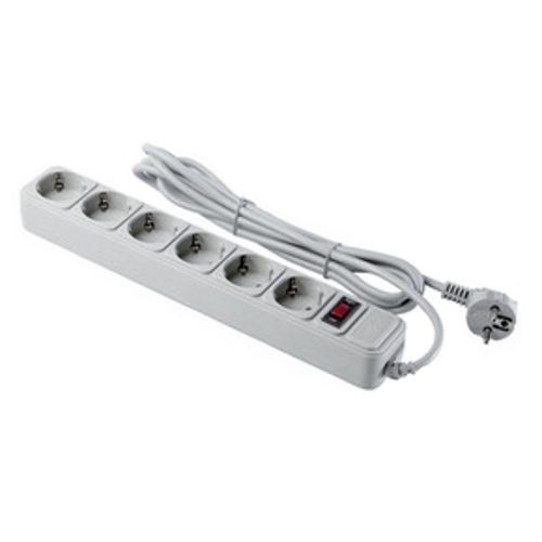 Мережевий фільтр 3.0м Geмbird SPG6-G-10G 6розеток, сірий