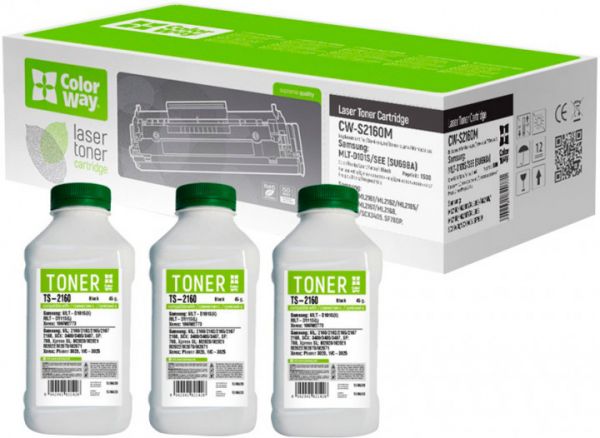 Картридж Samsung ML-2160/2165W/SCX-3400 (MLT-D101S/SEE) + TS-2160 (3шт.) (CW-S2160M/TS-2160) *ColorWay