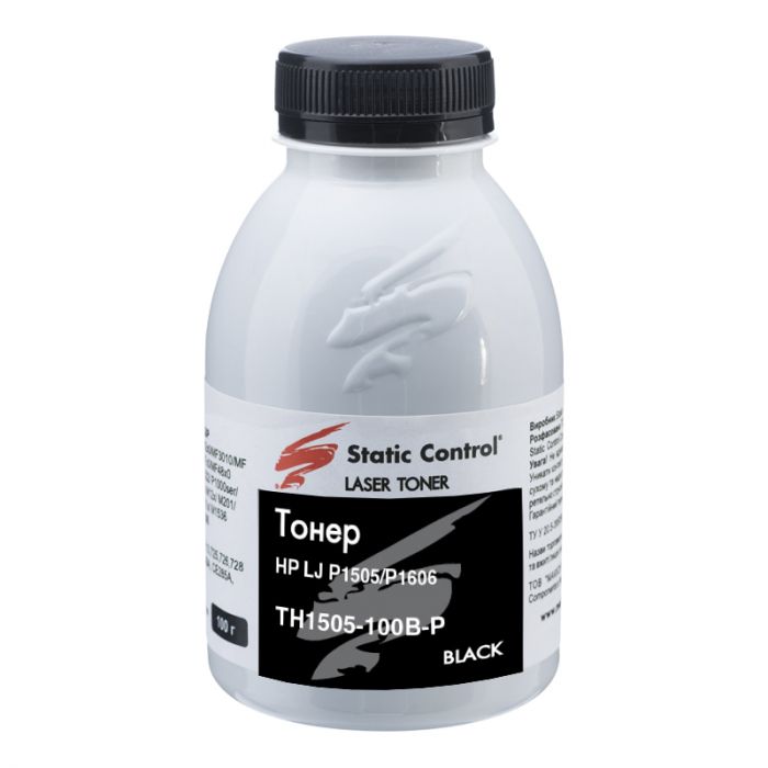 Тонер HP LJ P1505  100г (фасований)  *Static Control (TH1505-100B-P)