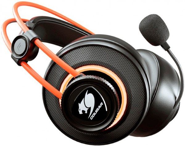 HeadPhone+Mic Cougar Immersa Pro Prix Ігрова гарнітура, RGB, USB only, 7.1 Virtual, 50 мм драйвери, спрямований мікрофон