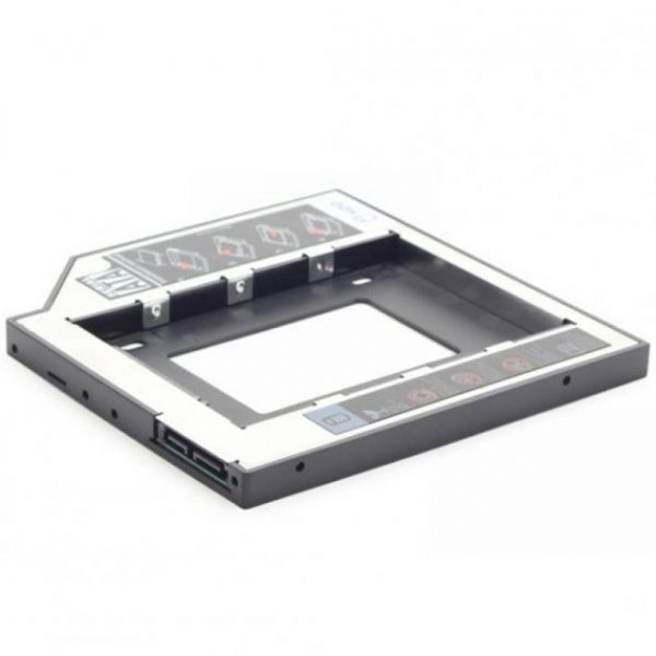 Mobile Rack Gembird  адаптер HDD 2.5 "для ноутбука в відсік CD-ROM 9,5mm SATA/mSATA низькопрофiльний (MF-95-01)