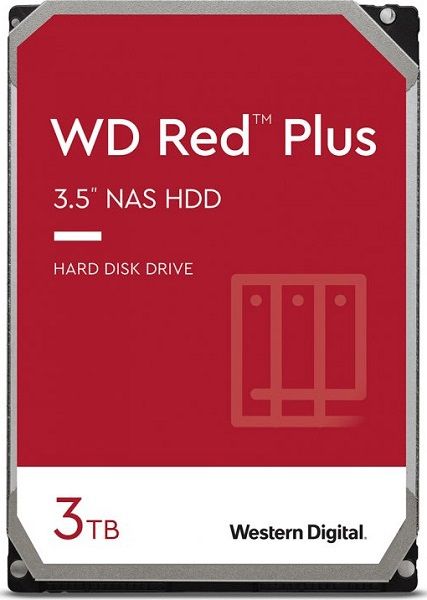 Жорсткий диск 3.5"   3TB Western Digital WD Red Plus  (128MB, SATA 6Gb/s, 5400rpm)  (WD30EFZX)