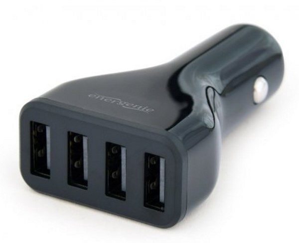 Автомобільний зарядний пристрій EnerGenie EG-U4C4A-CAR-01 USB 4.8A чотирьохпортовий