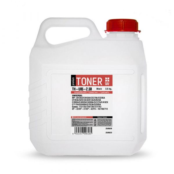 Тонер HP УНІВЕРСАЛЬНИЙ P1005/1102/1010/2035 Premium  2.5кг  *ColorWay (TH-U05-2.5B)