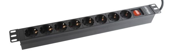 Фільтр мережевий EnerGenie EG-PDU-012 1U 220В, 8 роз.,19" 1U, 16А, 220В