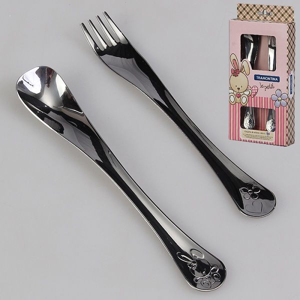 Набір столових приборів TRAMONTINA BABY Le Petit pink 2 пр. (66973/015)