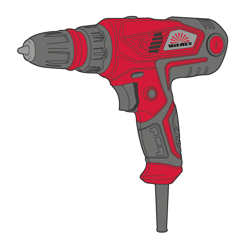 Дриль-шурупокрут електричний Vitals Us 1035YL QC