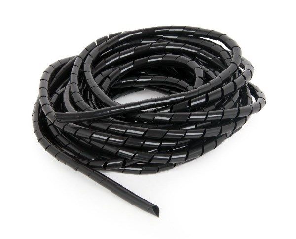 Кабельний органайзер Cablexpert CM-WR1210-01 спіральний 12 мм,10 м, чорний, для організації і захисту кабеля