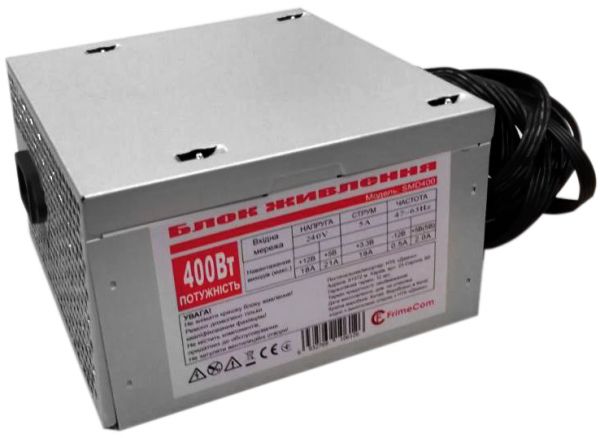 Блок живлення 400W FrimeCom SM400 120mmFan BL/LE ATX без кабелю