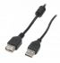 Кабель USB2.0 Maxxter UF-AMAF-6 1.8м подовжувач чорний, ферит