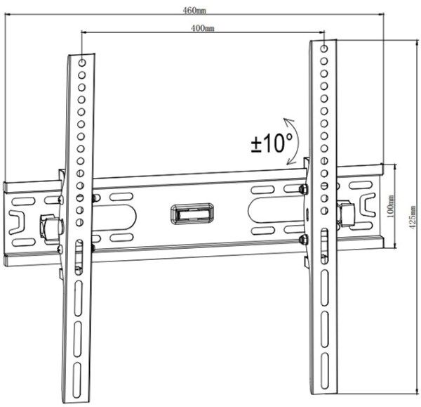 Кронштейн ITech PB4T 26"-45" VESA 100x100/_up-to_/400x400 до 45кг