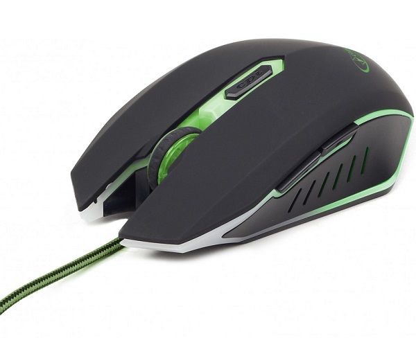 Мишка Mouse Gembird MUSG-001-G USB Black/Green чорний з зеленим