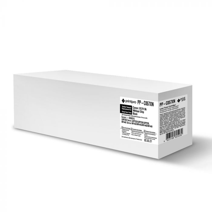 Картридж Canon 057H (LBP223/226/228/MF443/445/446/MF449)  Black  (без чіпа) (PP-C057XN) *PrintPro