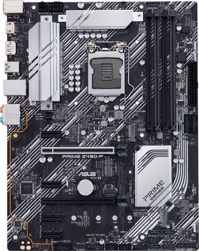 Мат. плата MB Asus PRIME Z490-P (Z490/s1200/4xDDR4 4666MHz/2xPCIe x16/4xPCIe x1/1xPCI/2xM.2 Socket/6xSATA3/Glan/4xUSB3.2/2xUSB2.0/DP, D-Sub, HDMI/Audio 8ch/ATX)