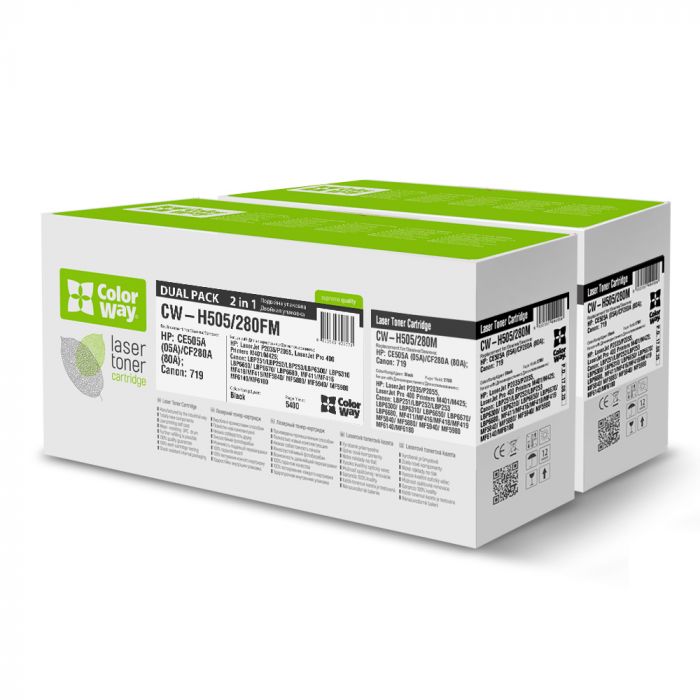 Картридж HP LJ P2035/P2055/M425dn  (CF505/280A)  DUAL PACK  (CW-H505/280FM)  *ColorWay