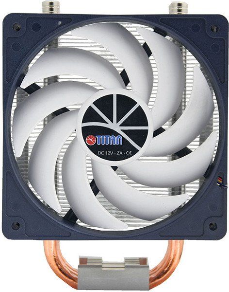 Cooler for CPU Titan TTC-NC15TZ/KU/V3(RB) універсальний Hati, Intel/AMD, 3 heatpipes, PWM 130 x 80 x 160 мм