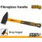 Молоток слюсарний фібергласова ручка, 300 г INGCO Super Select