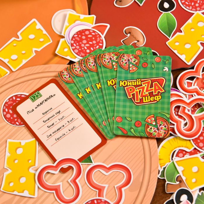 Настільна гра Юний Pizza Шеф Strateg українською мовою (30781)
