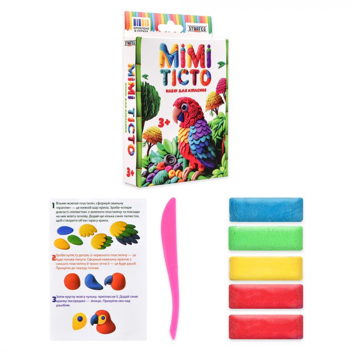 Набір для ліплення Strateg MIMI ТІСТО Папуга (31056)
