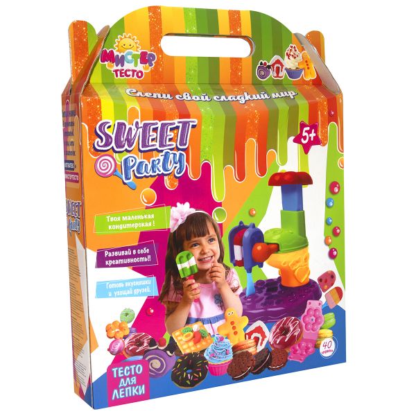 Набір для творчості Strateg Містер Тісто Sweet party 40 елементів (71205)