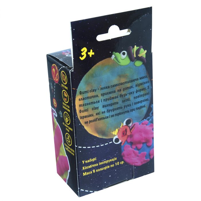 Набір маси для ліплення Strateg Gumi Clay 6 кольорів по 10 грам (71504)