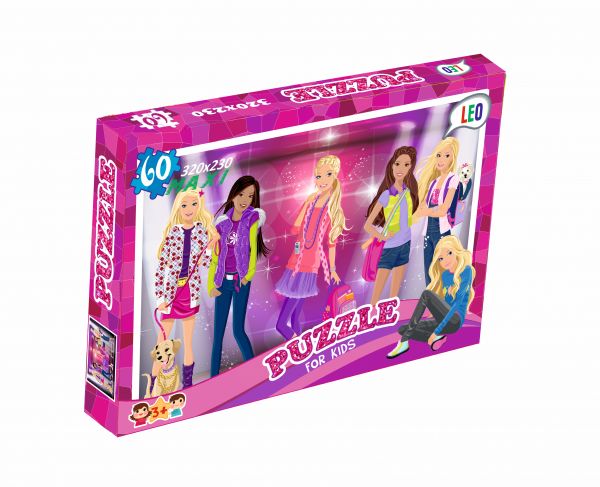 Пазлы Strateg LEO LUX Моделі 60 елементів (217-04)