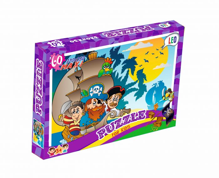 Пазли Strateg LEO LUX Пірати 60 елементів (217-10)